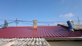 Roof trapezoidal sheet metal