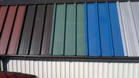 Roof trapezoidal sheet metal