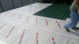 Roof trapezoidal sheet metal